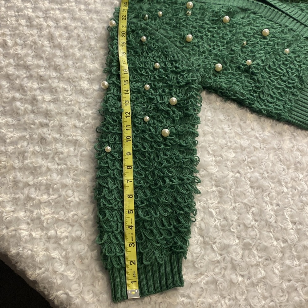 Mighty Fine loop & pearl cardigan- see measurements for sizing! Gorgeous❤️ - Picture 9 of 10